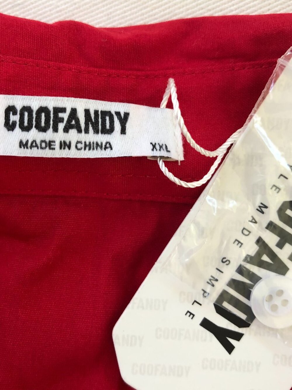 COOFANDY Red Western Cowboy Shirt Mens XXL NWT - Picture 2 of 10